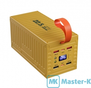 Мобильная батарея QOOVI Power Bank 60000 mAh 22.5W Yellow (D60000)