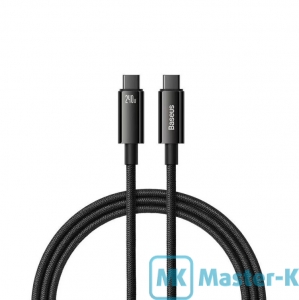 Кабель USB 3.0  Type C - Type C, 1.0 м 240W Baseus Dura Fast Charging Data Cable Gold Black