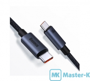 Кабель USB 3.0  Type C - Type C, 1.0 м 100W Baseus Minimalist Series Fast Charging Data Cable CAJY020001 Black