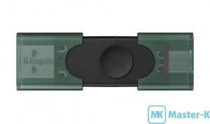 USB FLASH 128Gb Kingston DataTraveler Duo DTDEG2/128GB Green