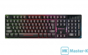 Клавиатура REAL-EL Gaming 8700 Black USB (EL123100015)