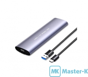 Mobile USB Type-C M.2 NVMe UTHAI M6-NVMe-10Gbps (SHL-R320) USB 3.1 Type-C Grey