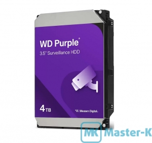 HDD 3,5" SATA 4Tb WD WD44PURZ Purple 5400, 128Mb